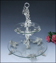 淄博兆利輕工制品 創意提手水果盤與酒店鋼化玻璃盤的專業供應商